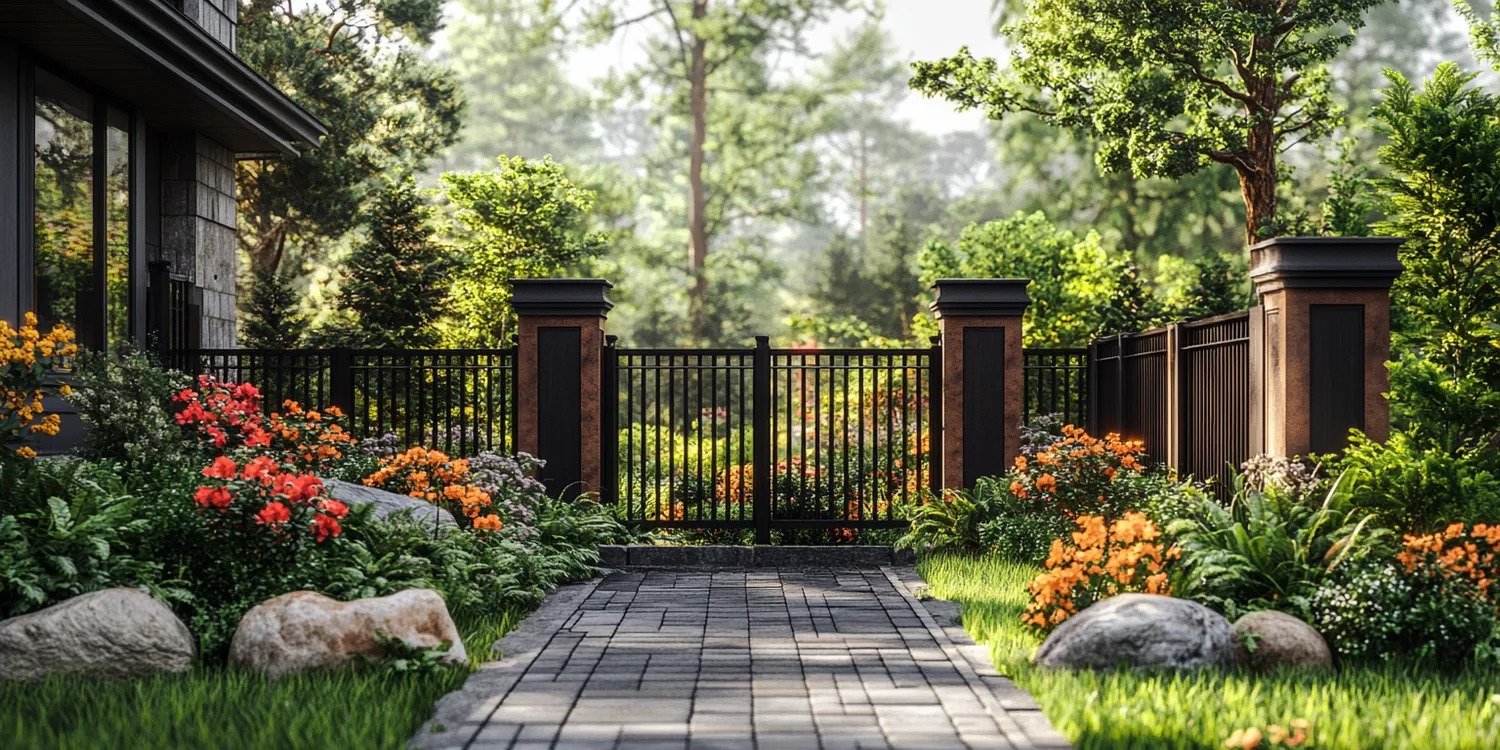 nowoczesne metalowe ogrodzenia z Polski