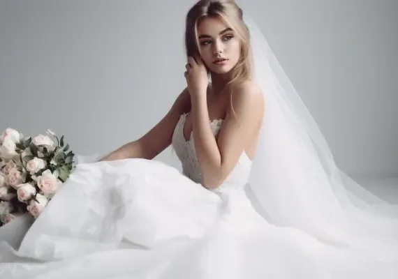 Suknie ślubne z geometrycznym motywem jako jeden z trendów