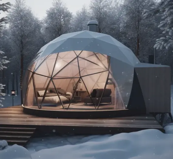 Glamping namiot sferyczny