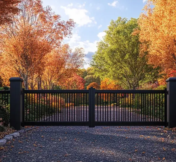 Metallzaun aus Polen mit Montage