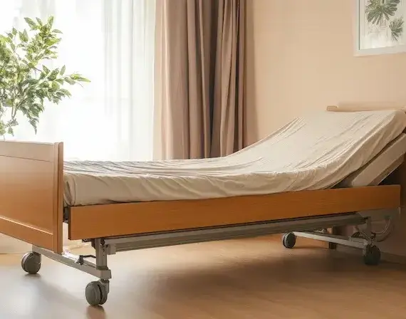 Łóżka rehabilitacyjne drewniane