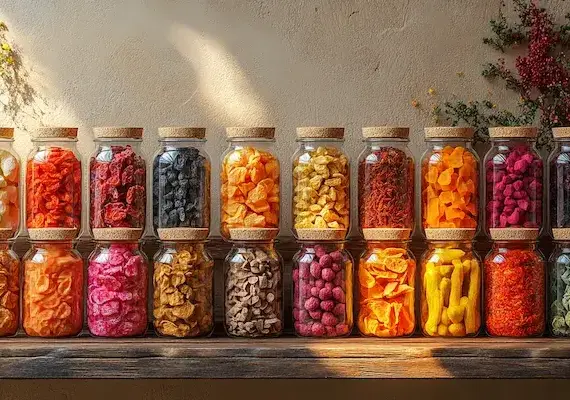 Ile kcal mają suszone owoce?