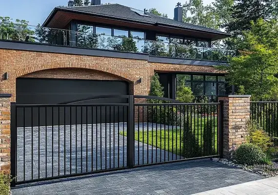 Alu Zäune aus Polen mit Montage