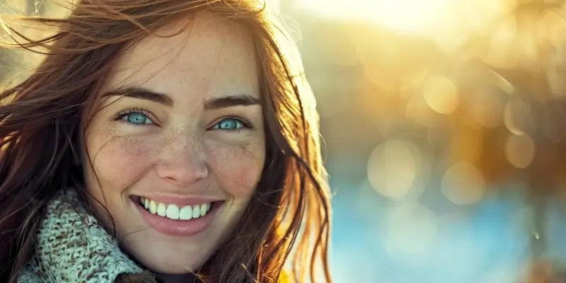 Stomatolog - piękny uśmiech śnieżnobiałymi zębami